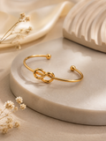 Infinity knot cuff bracelet
