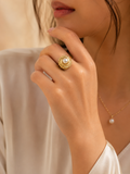 Lyna pearl bloom ring