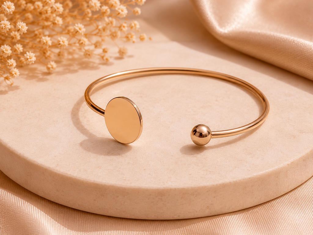 Strivora Celeste Disc Cuff Bracelet