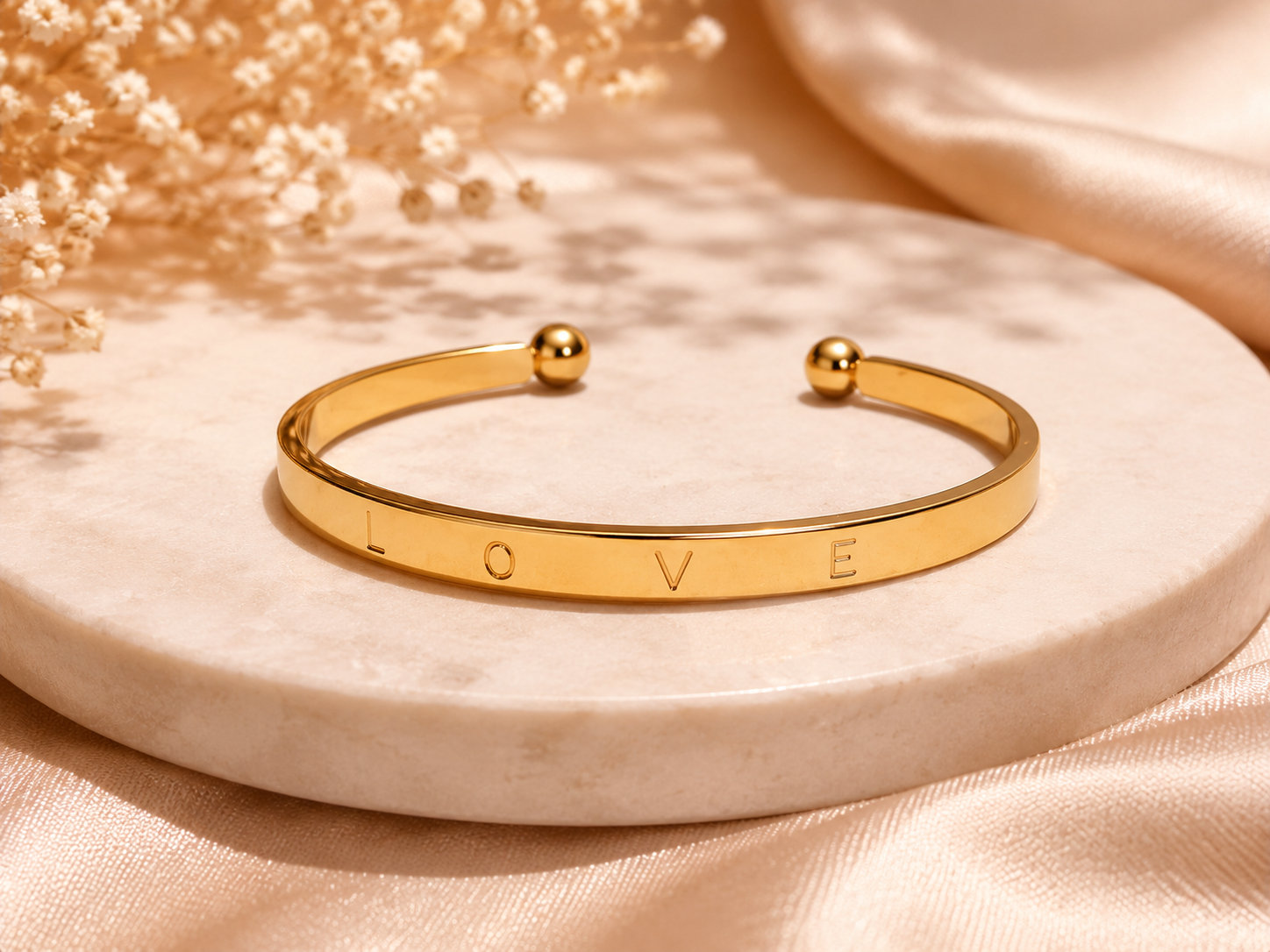 Strivora eternal love cuff bracelet