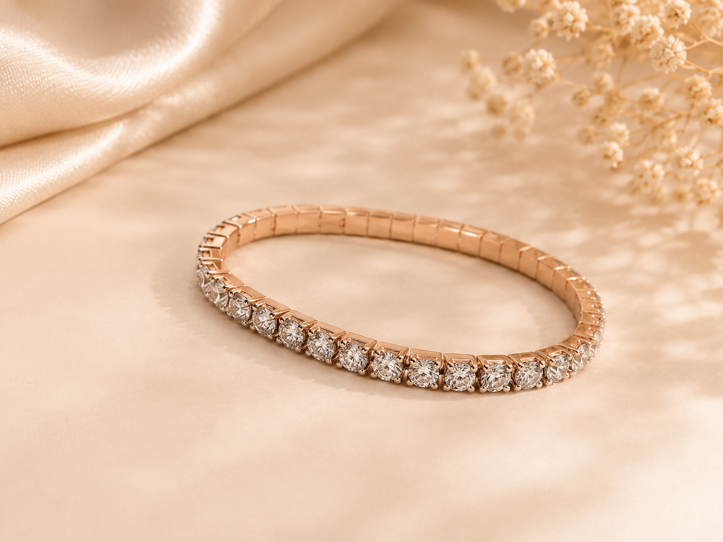 Celeste tennis bracelet