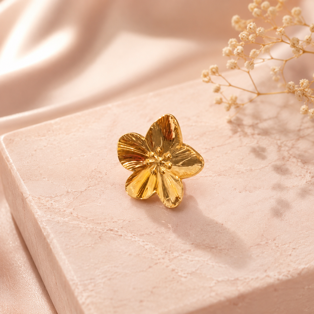 Aurora bloom statement ring