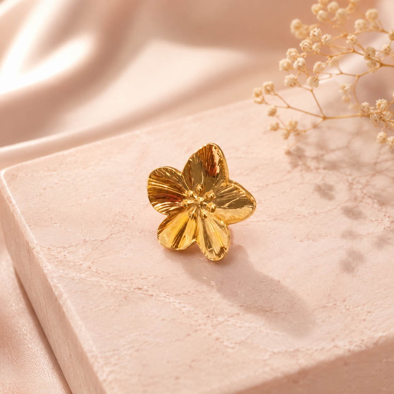Aurora bloom statement ring